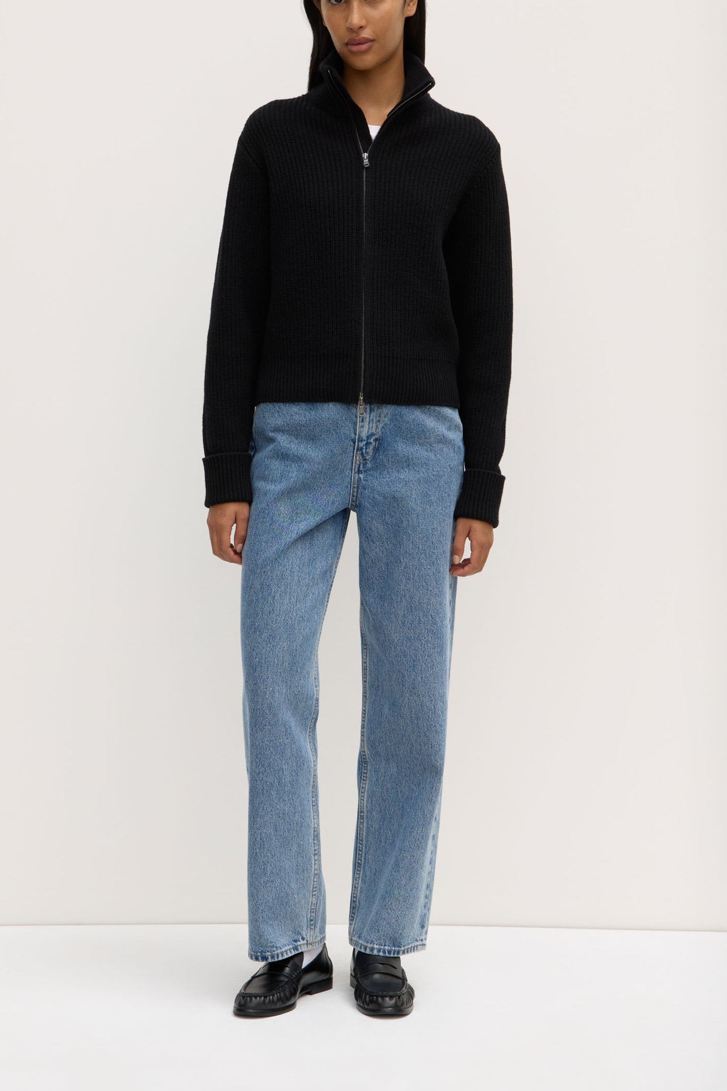 Annisha Zip Knit | Black