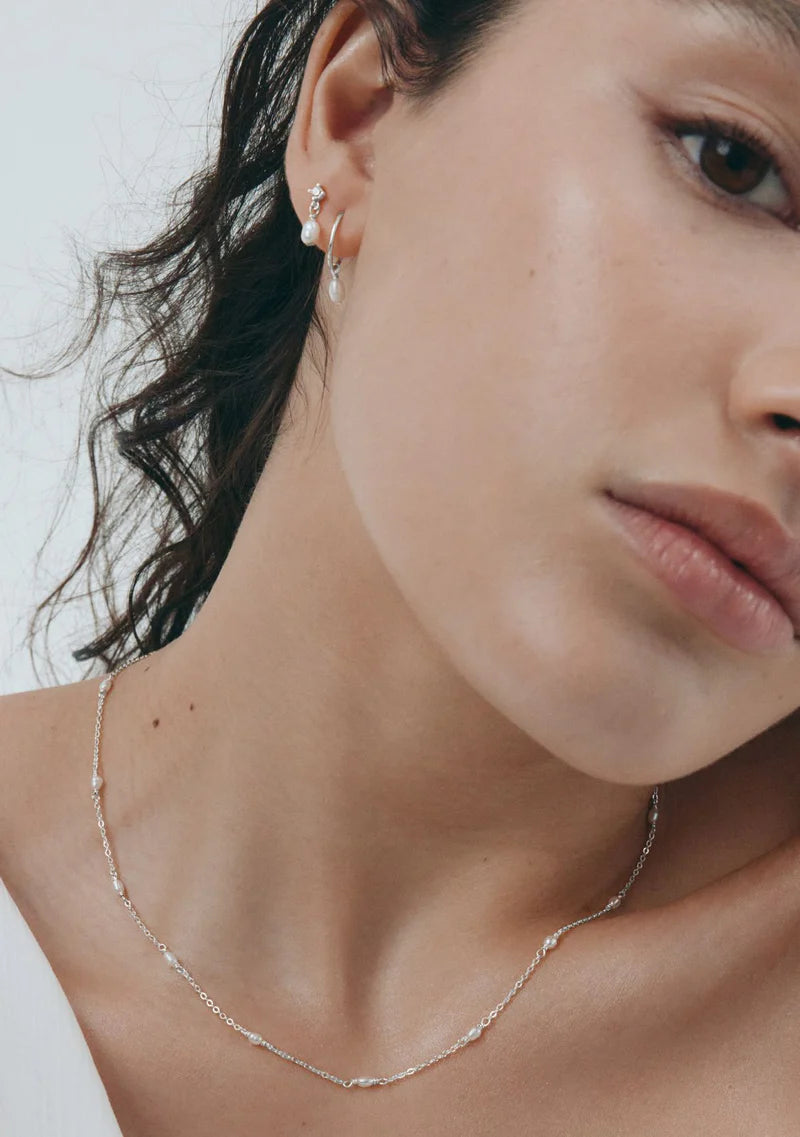Aspen Mini Drop Earrings | Silver