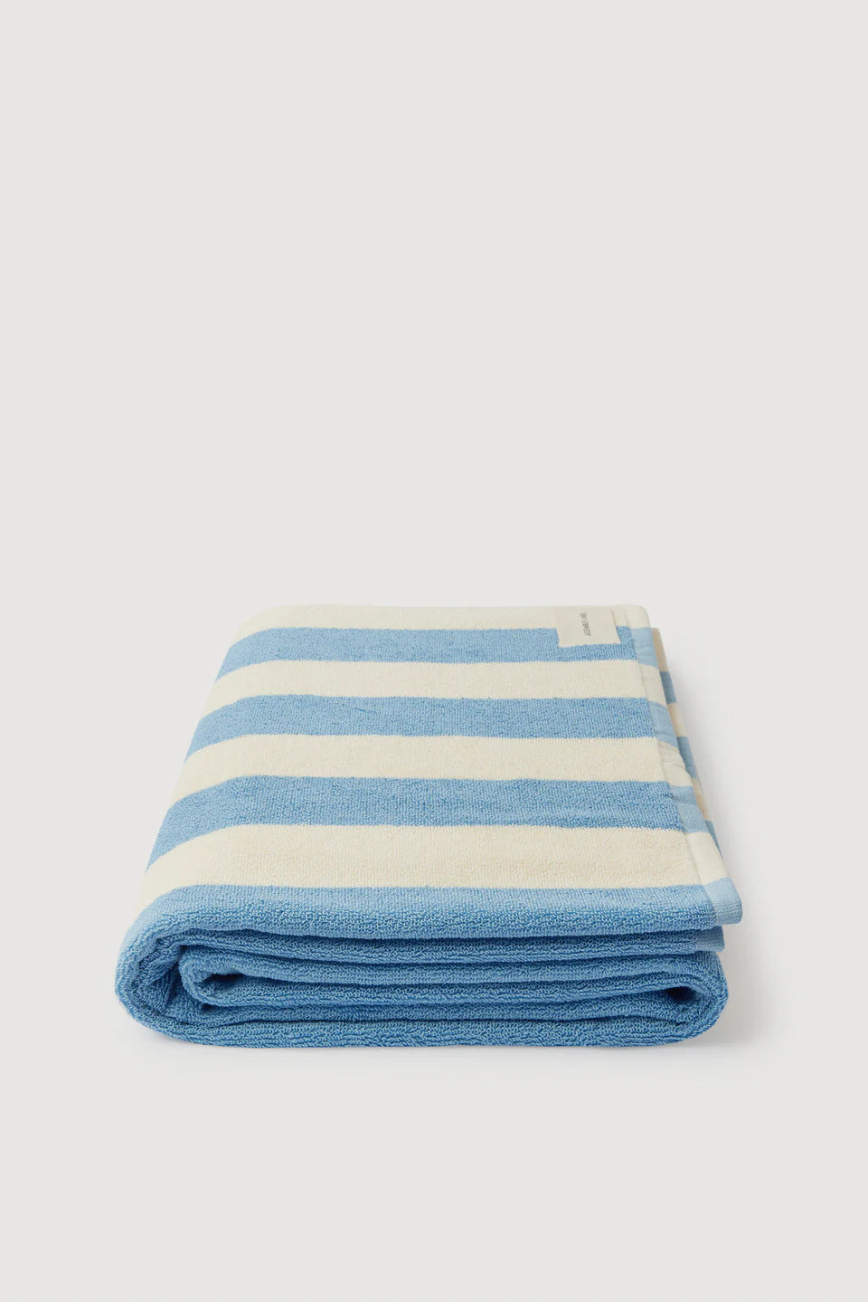 Signature Stripe Beach Towel | Skylar/ Cream