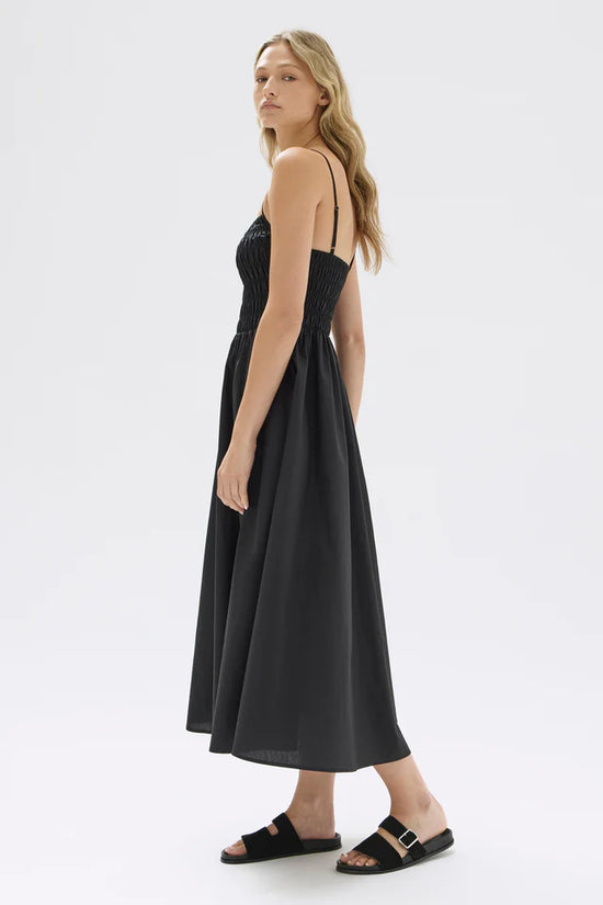 Aubrey Rouched Dress | Black