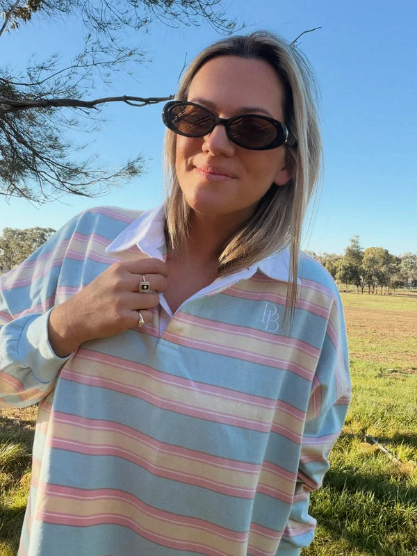Felicity Jersey | Pink / Blue