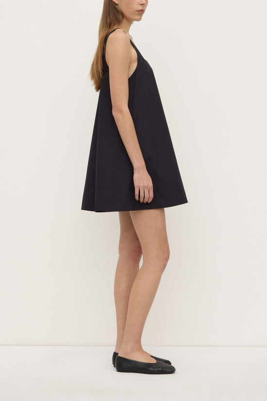 Becca Cotton Drill Mini Dress | Black