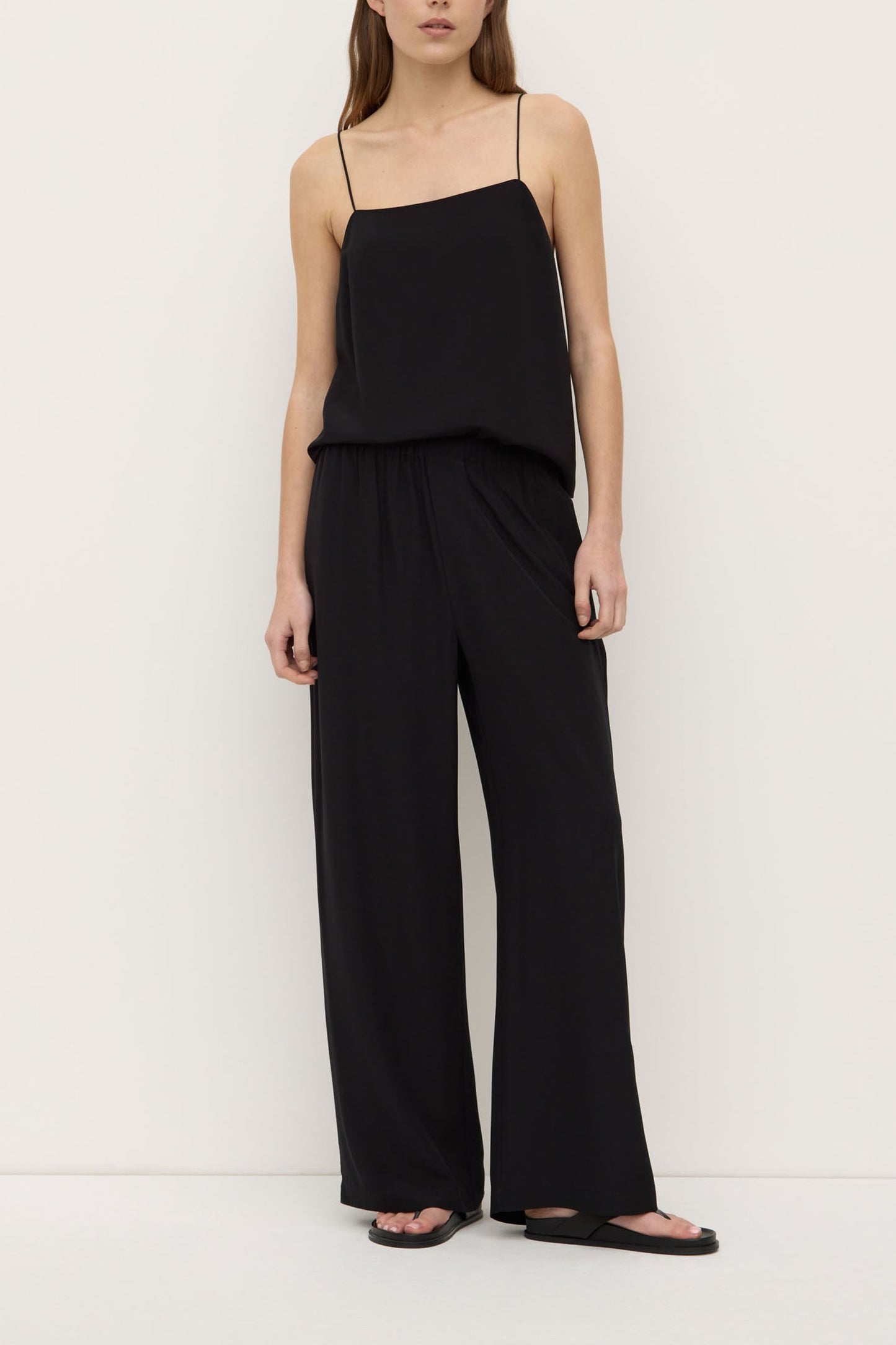Betty Silk Pant | Black