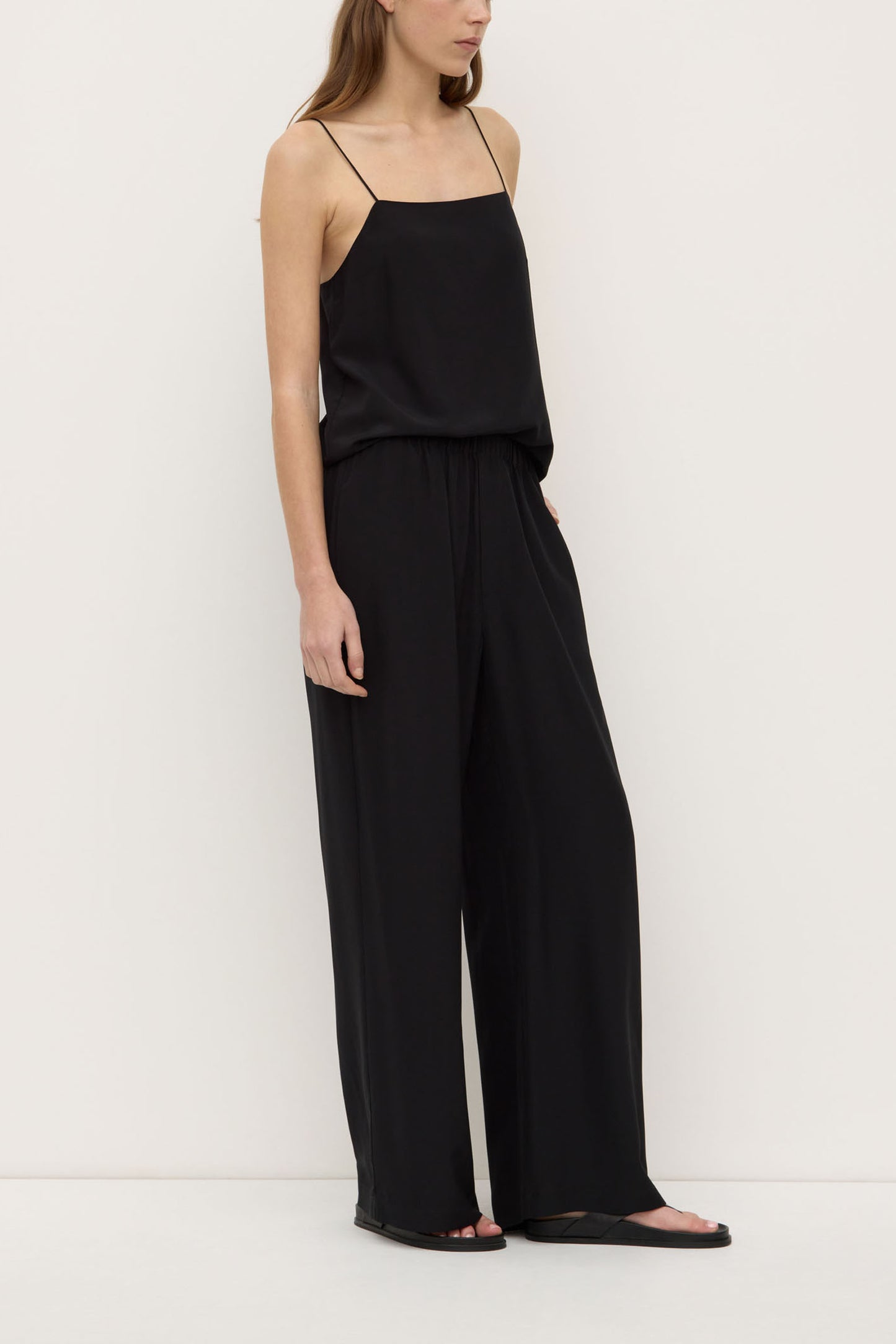 Betty Silk Pant | Black