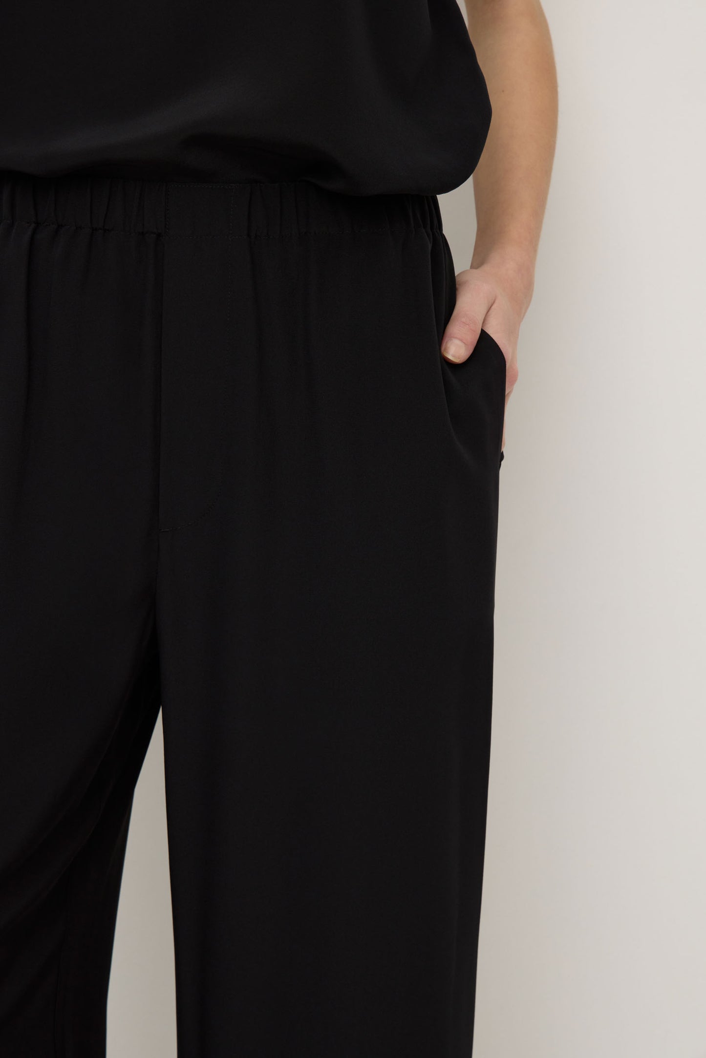 Betty Silk Pant | Black