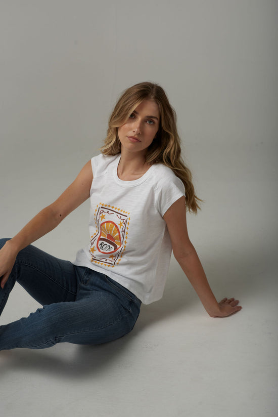 Rodeo Printed Tee | White