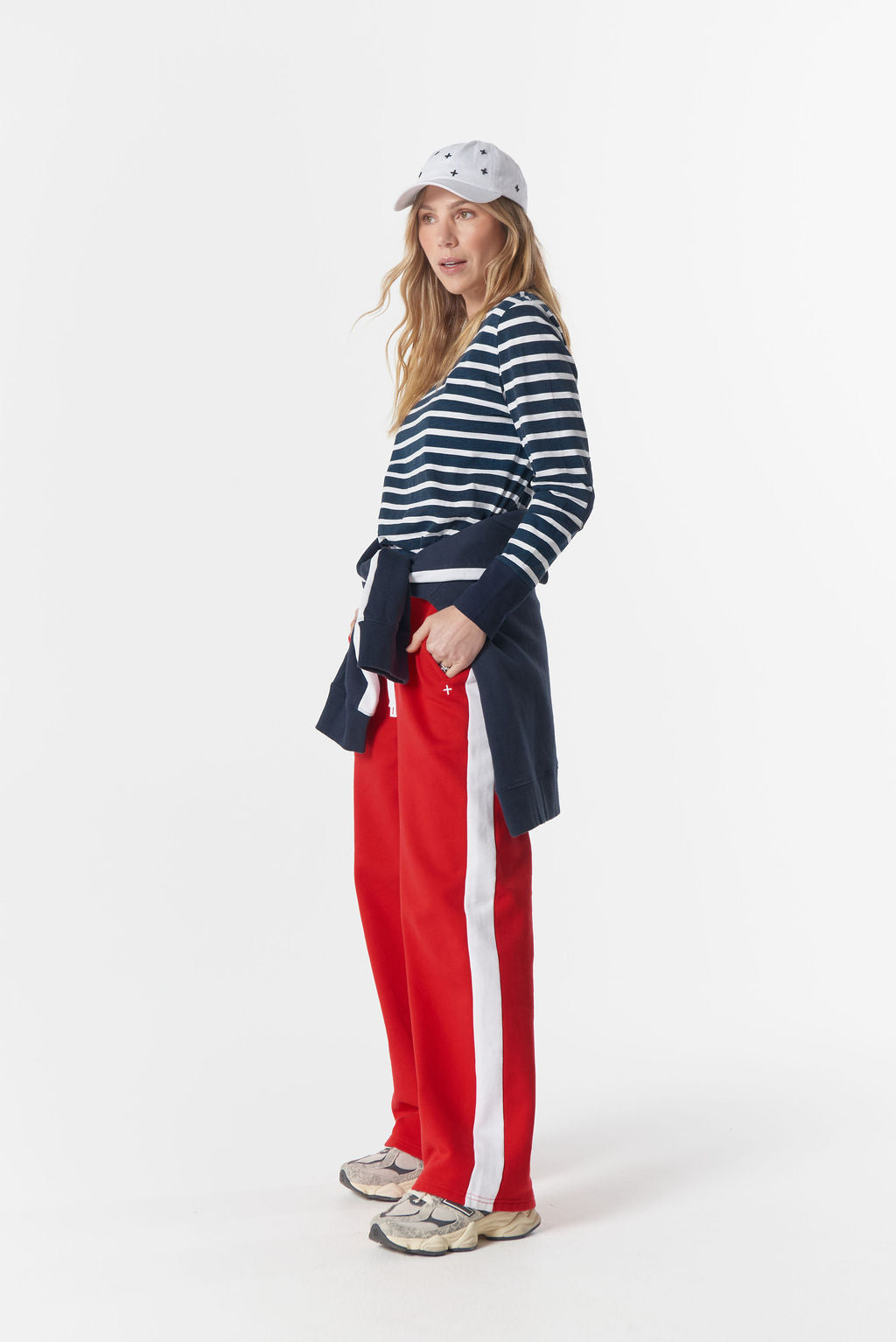 Show Stopper Stripe Tee | White / Parisian