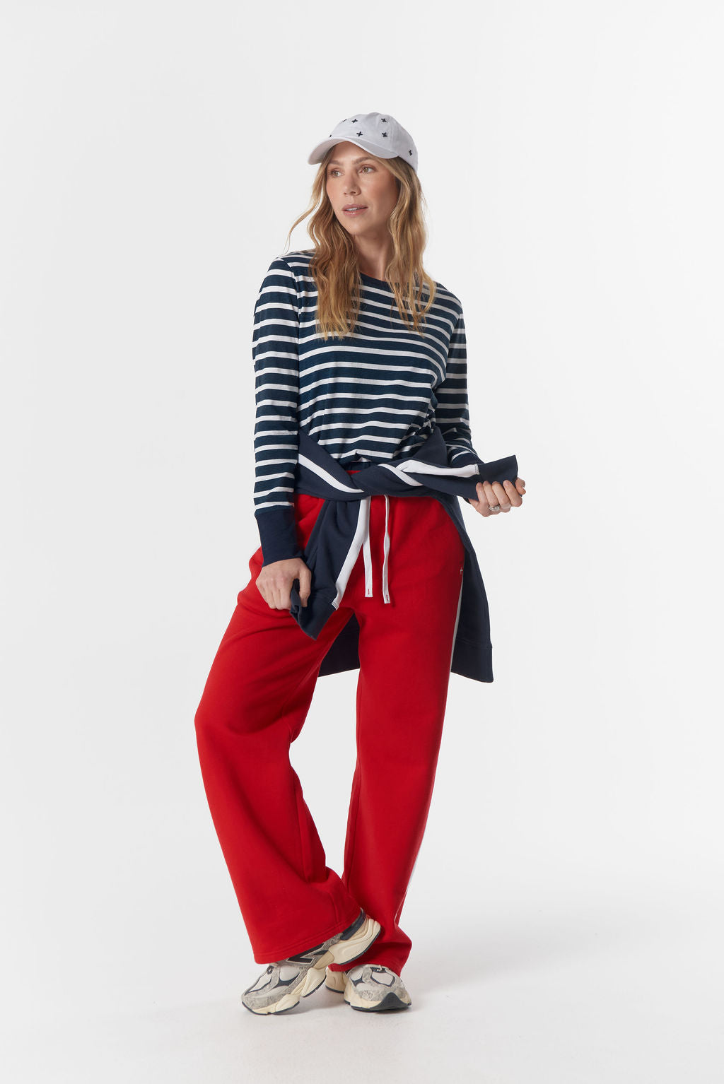 Show Stopper Stripe Tee | White / Parisian
