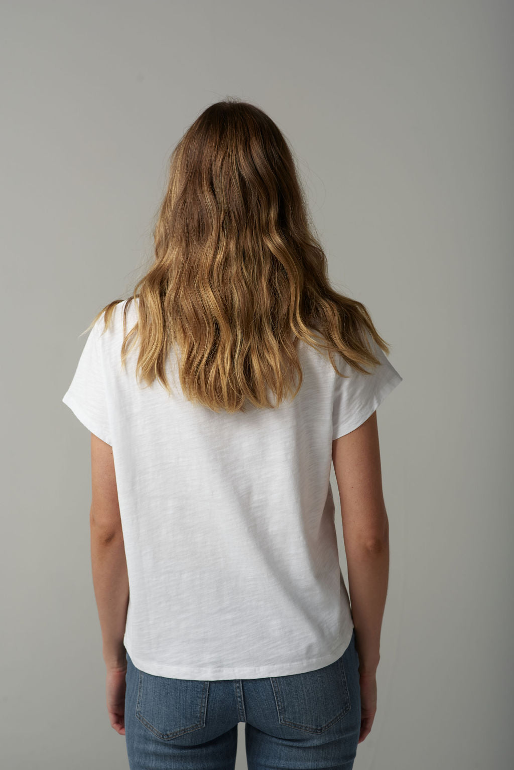 Embroidered Boots Tee | White