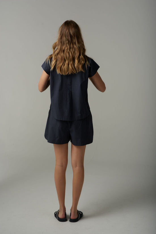Pull On Shorts | Parisian Navy