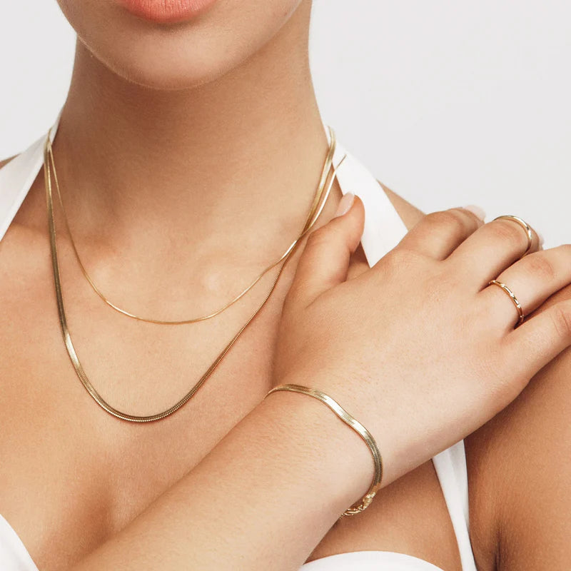 Sphinx 3mm Snake Chain Bracelet | Gold