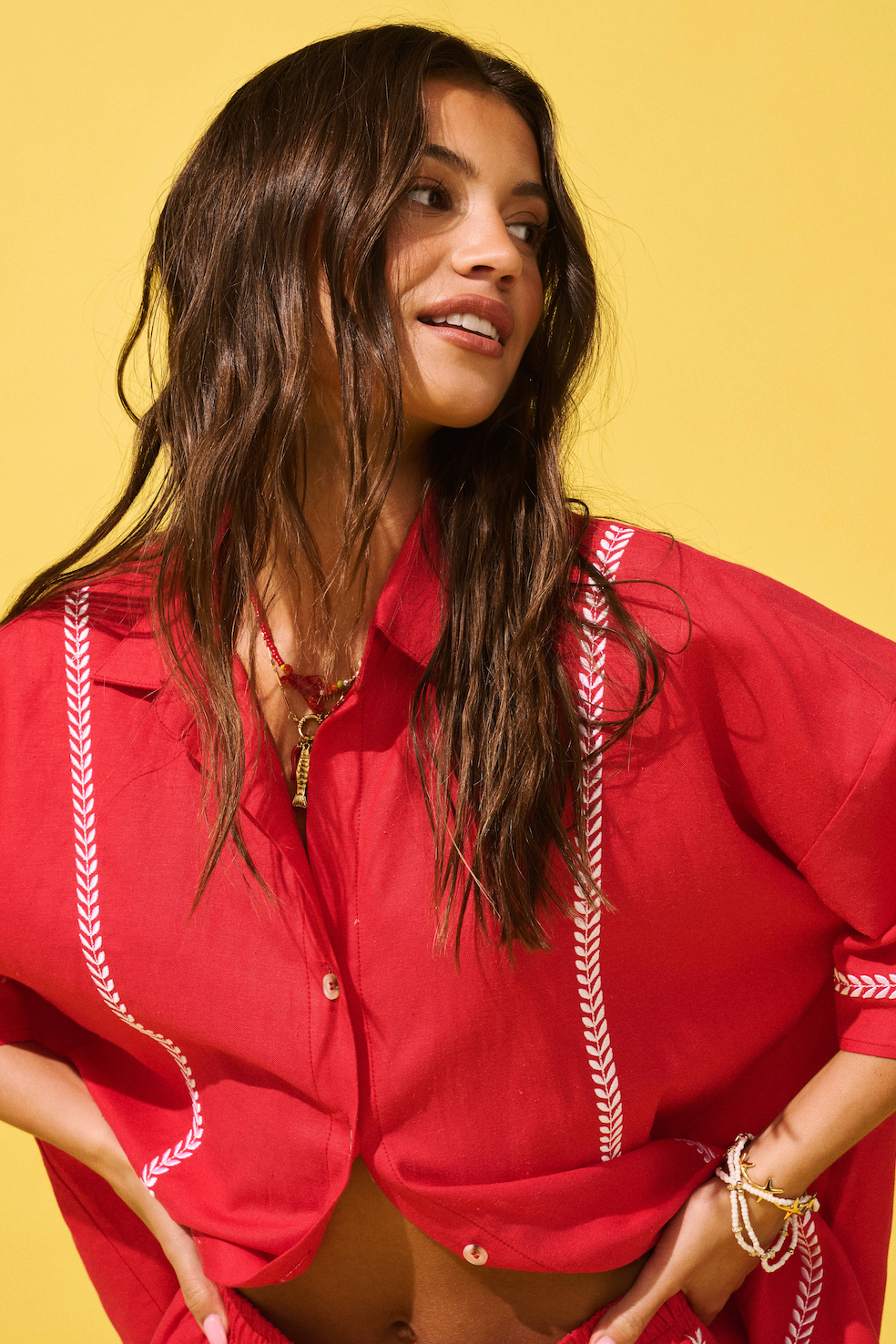 Casey Shirt Dress | Mandarin