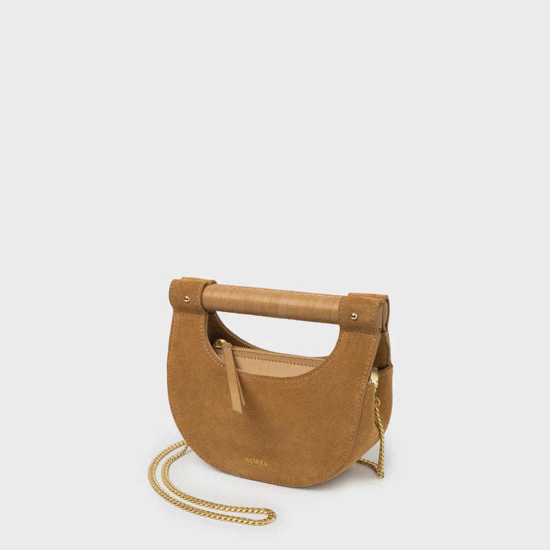 Cybil Halfmoon Bag | Latte