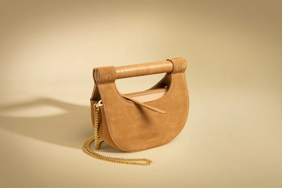 Cybil Halfmoon Bag | Latte