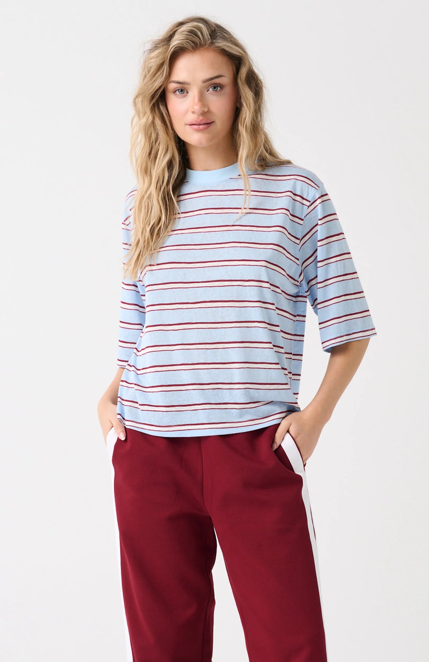 Hallie Tee | Ice Berry Stripe