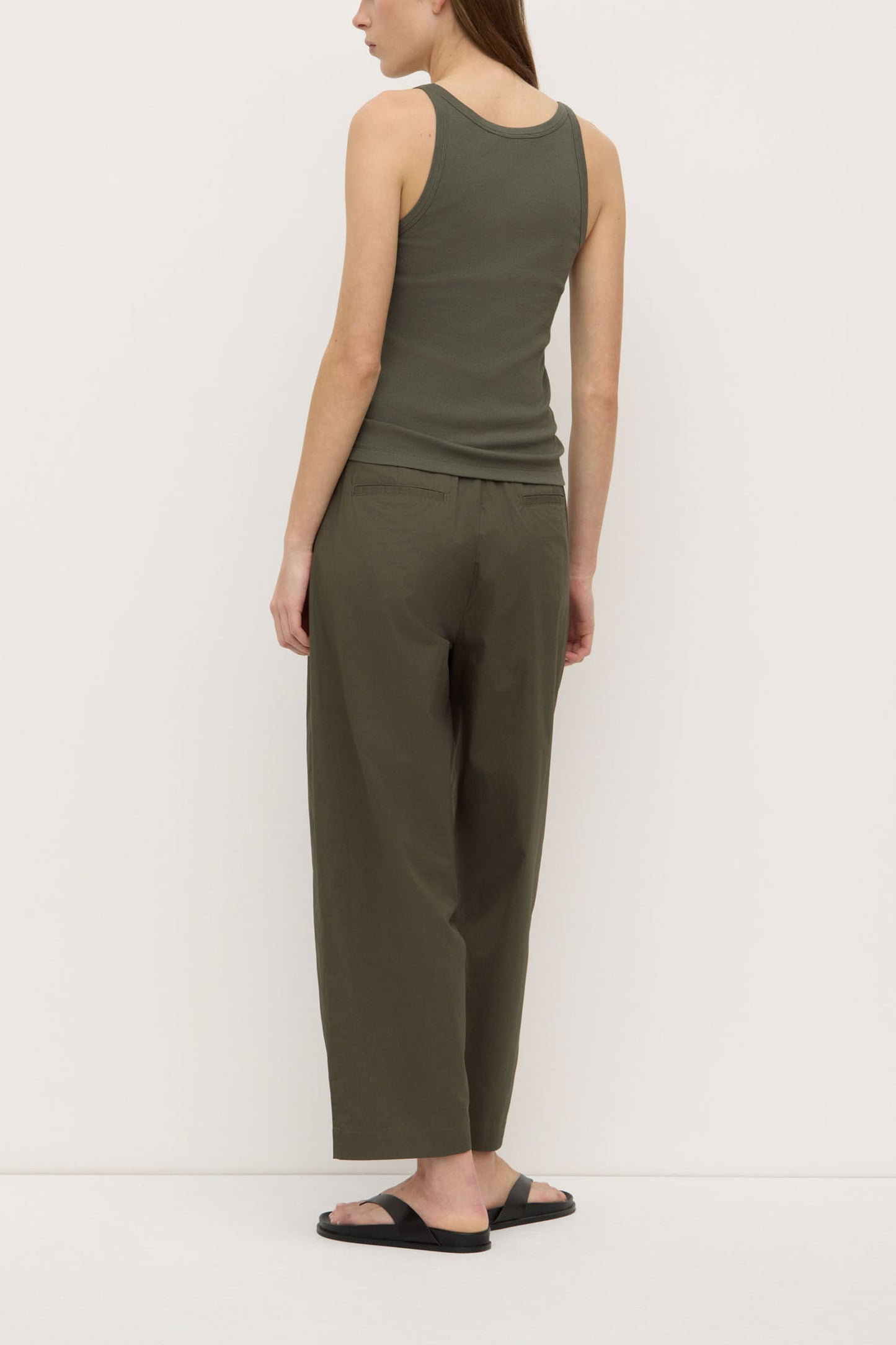 Charlie Rib Tank | Moss