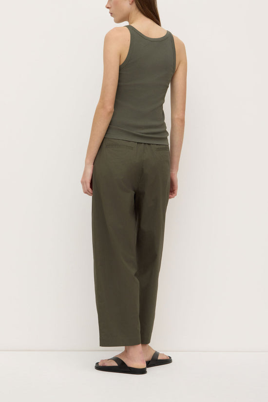 Charlie Rib Tank | Moss