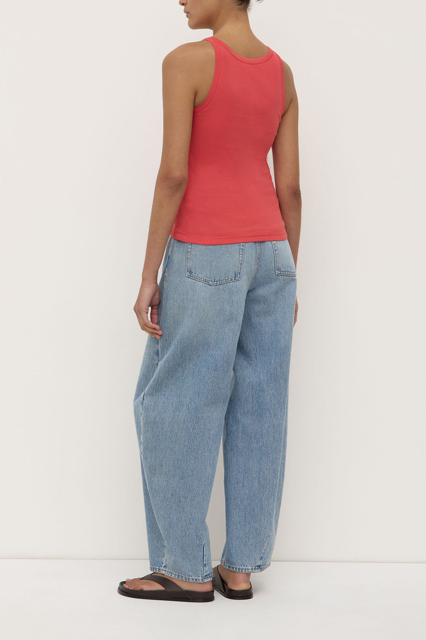 Charlie Rib Tank | Washed Chilli