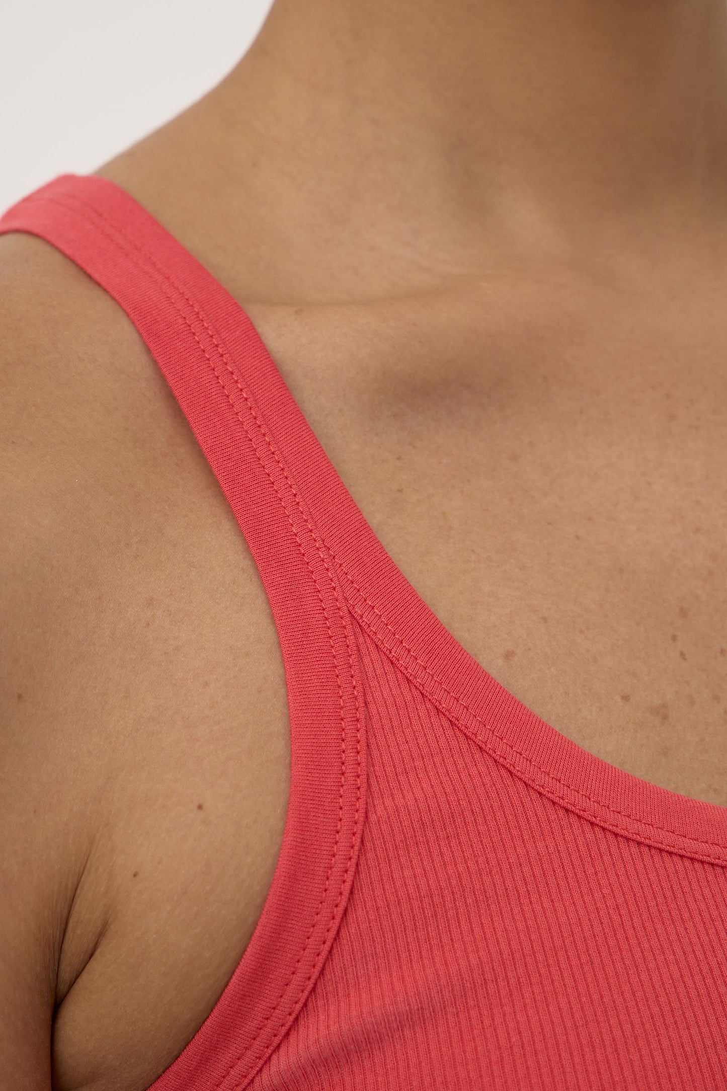 Charlie Rib Tank | Washed Chilli