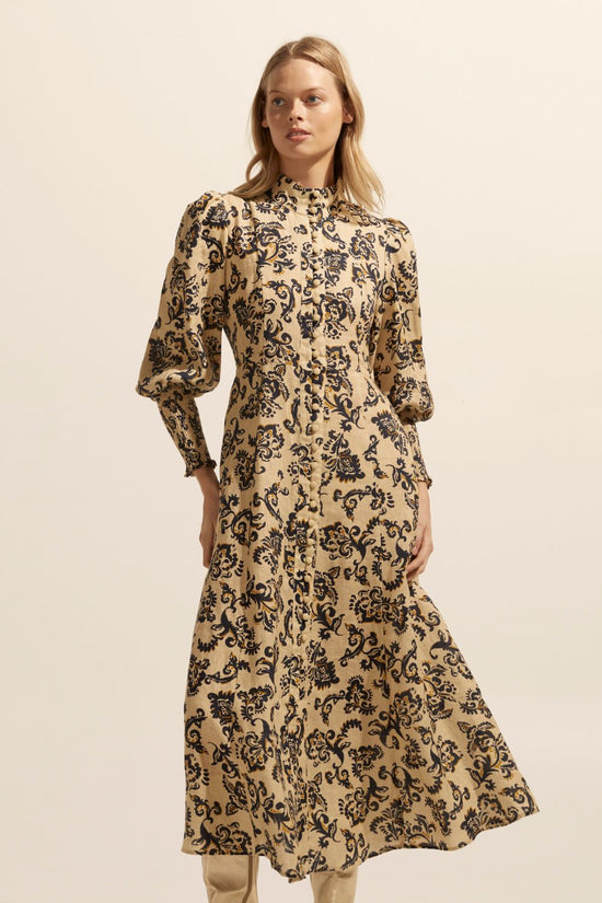 Load image into Gallery viewer, Crave Dress | Ochre Floral

