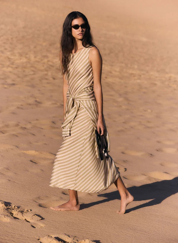 Sahara Maxi Dress | Sage Stripe