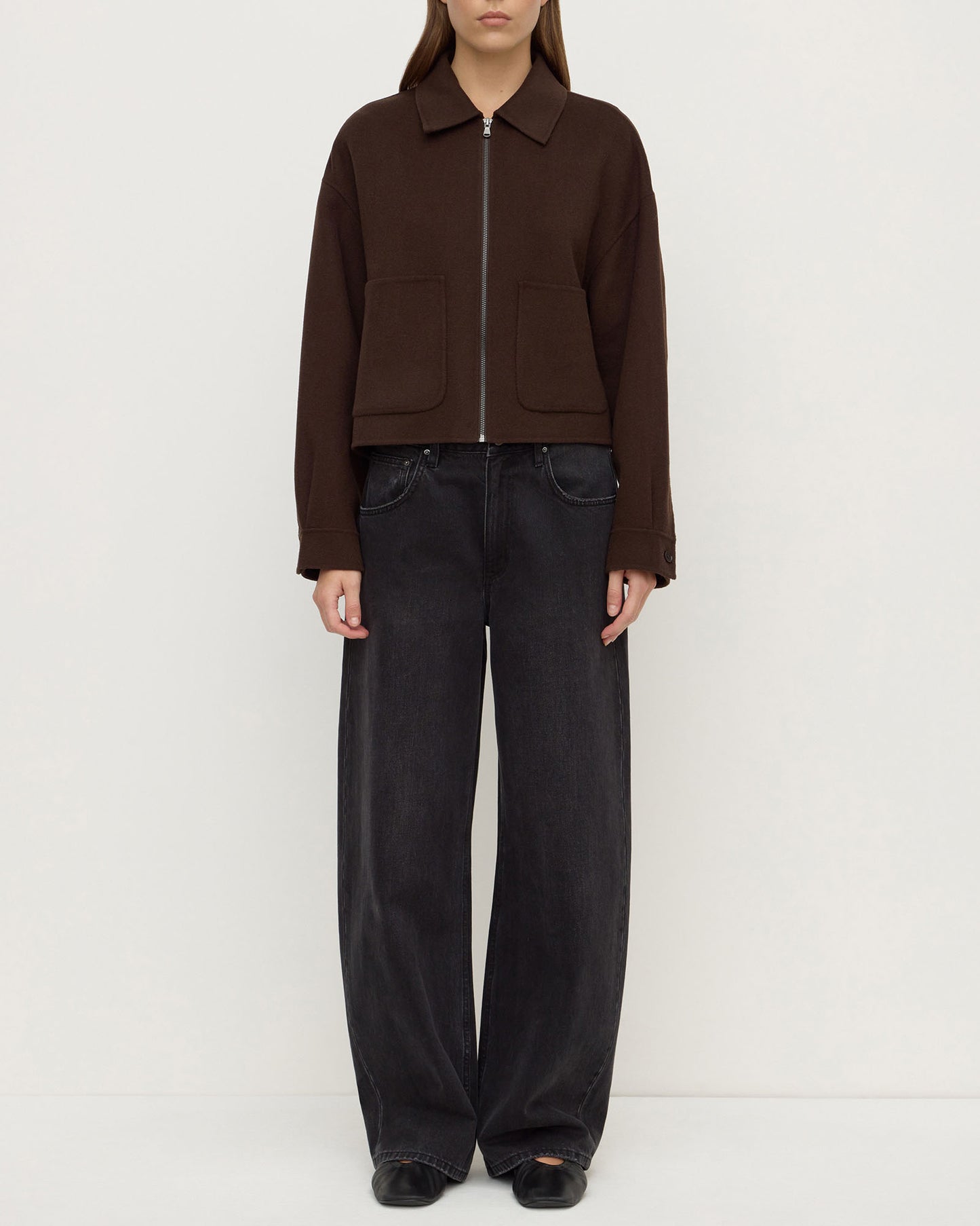Dallas Wool Jacket | Dark Choc