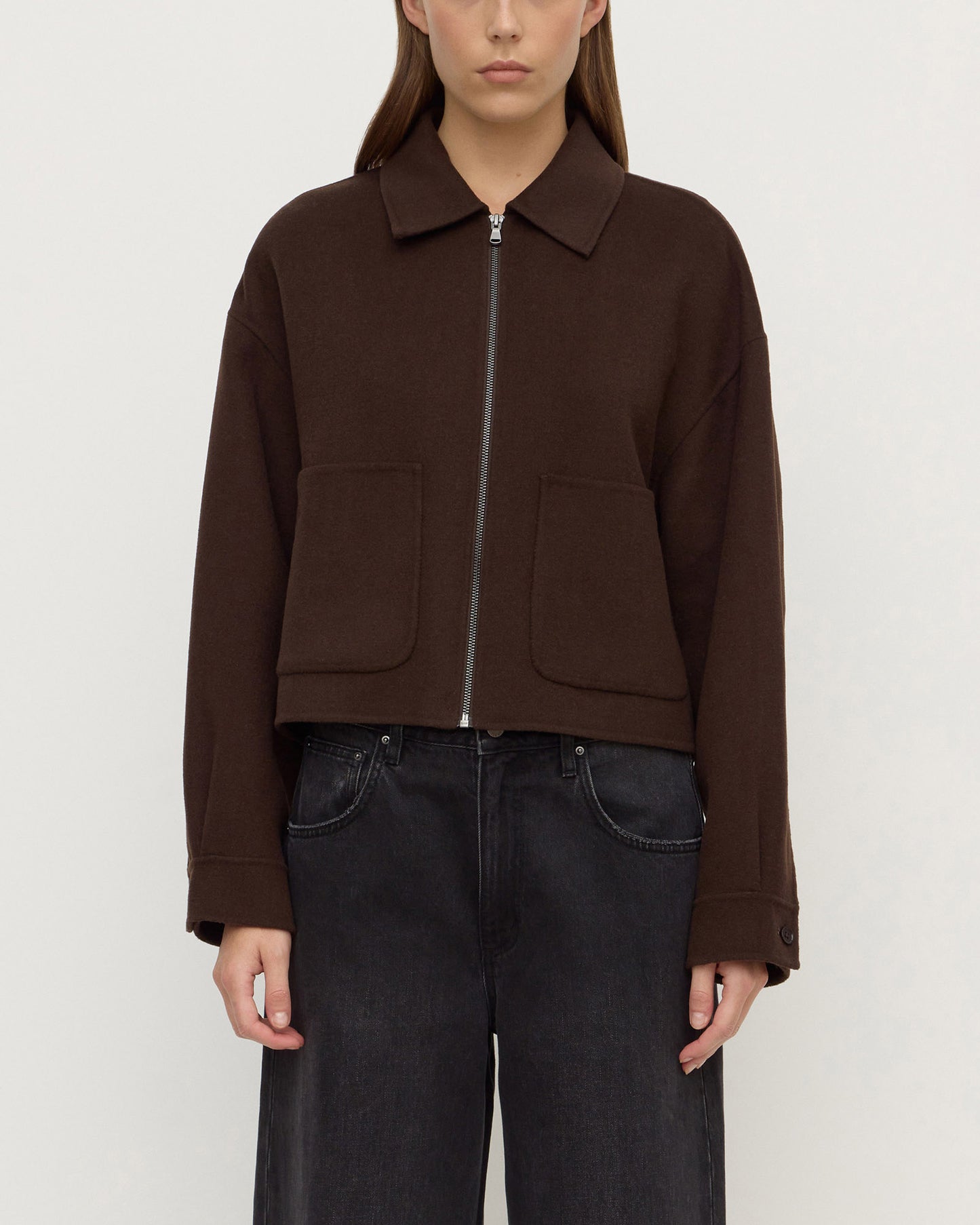 Dallas Wool Jacket | Dark Choc