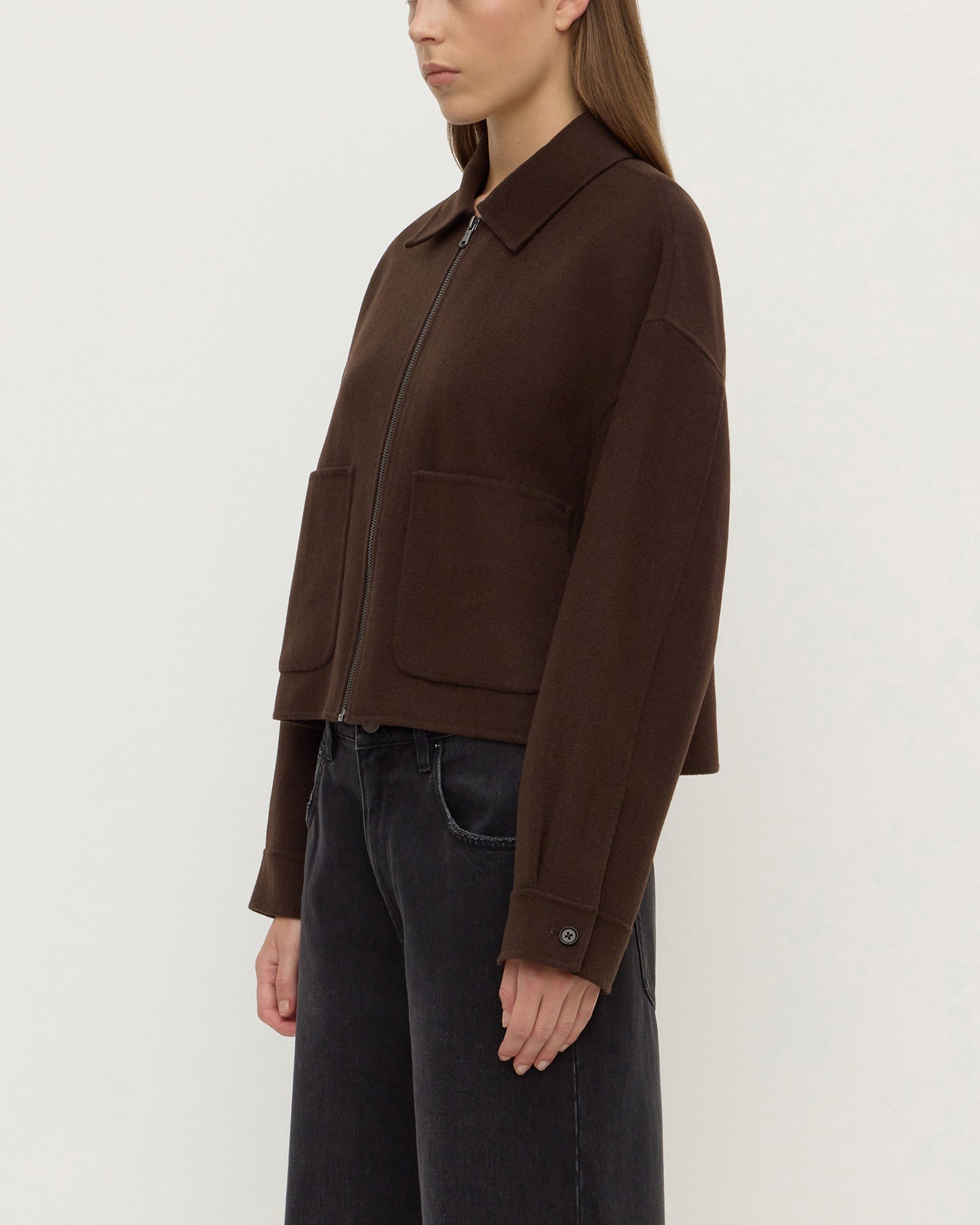 Dallas Wool Jacket | Dark Choc