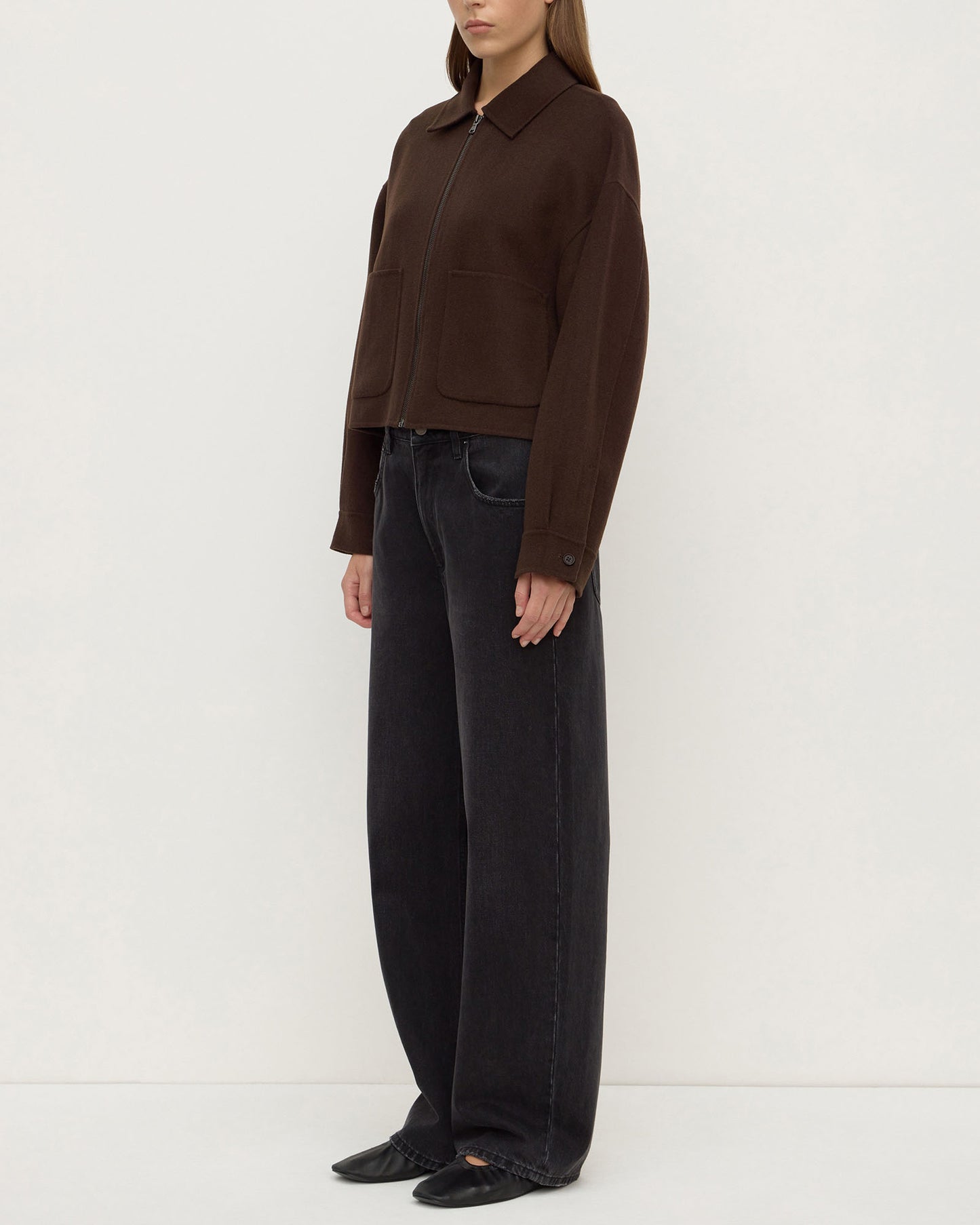 Dallas Wool Jacket | Dark Choc