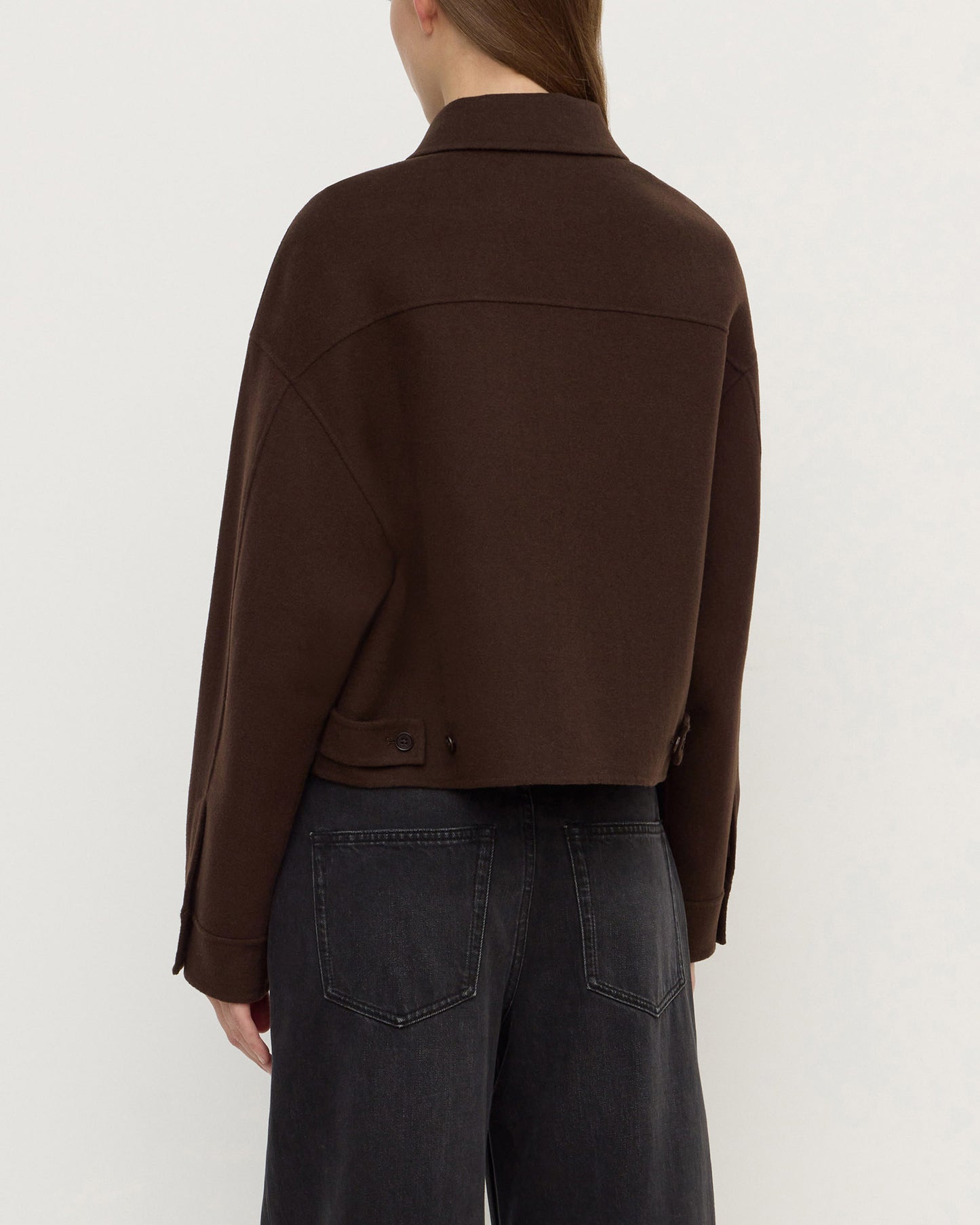 Dallas Wool Jacket | Dark Choc
