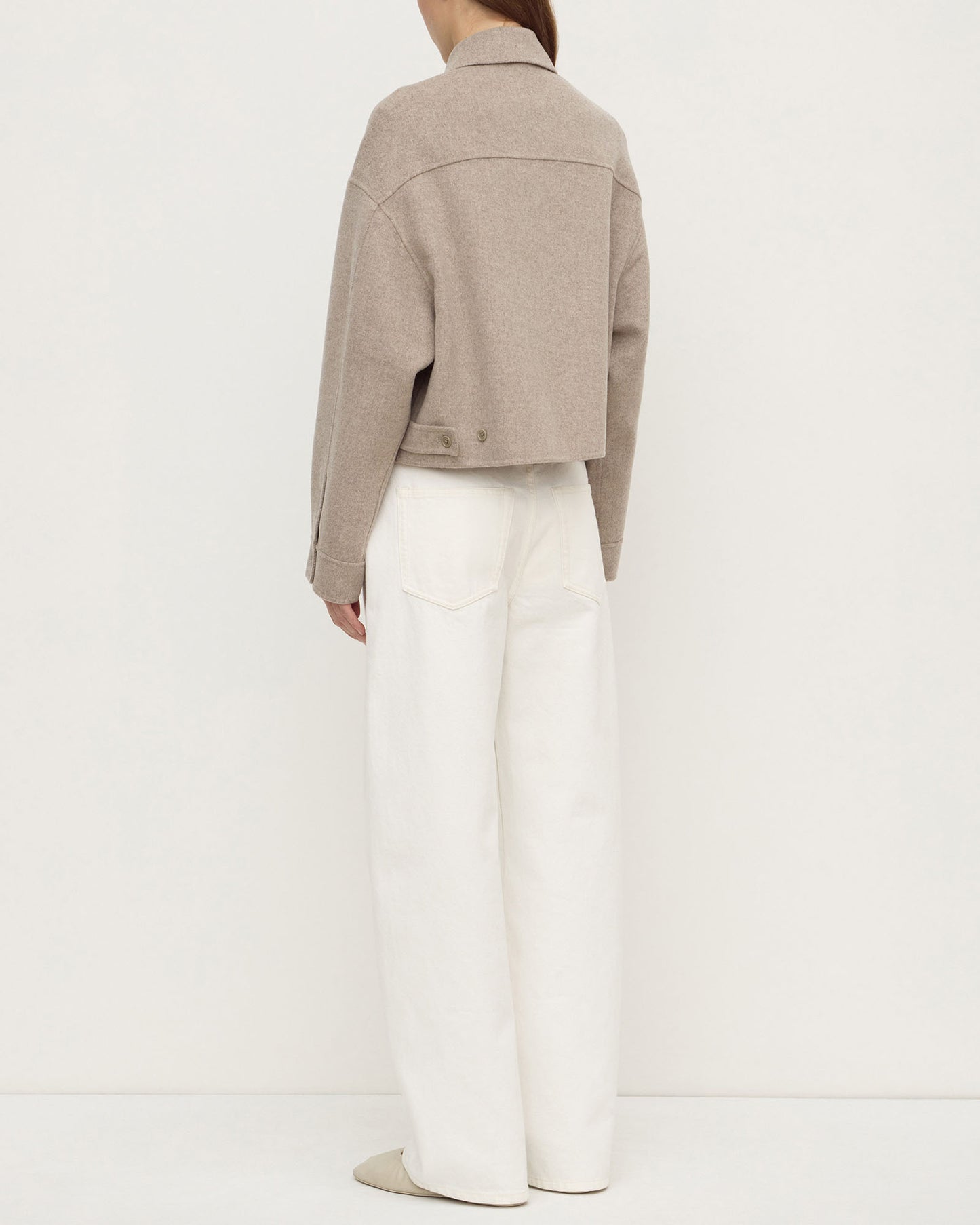 Dallas Wool Jacket | Pebble