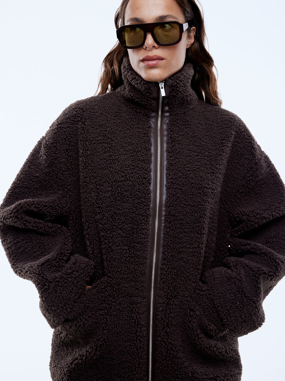 Jayla Teddy Jacket | Espresso