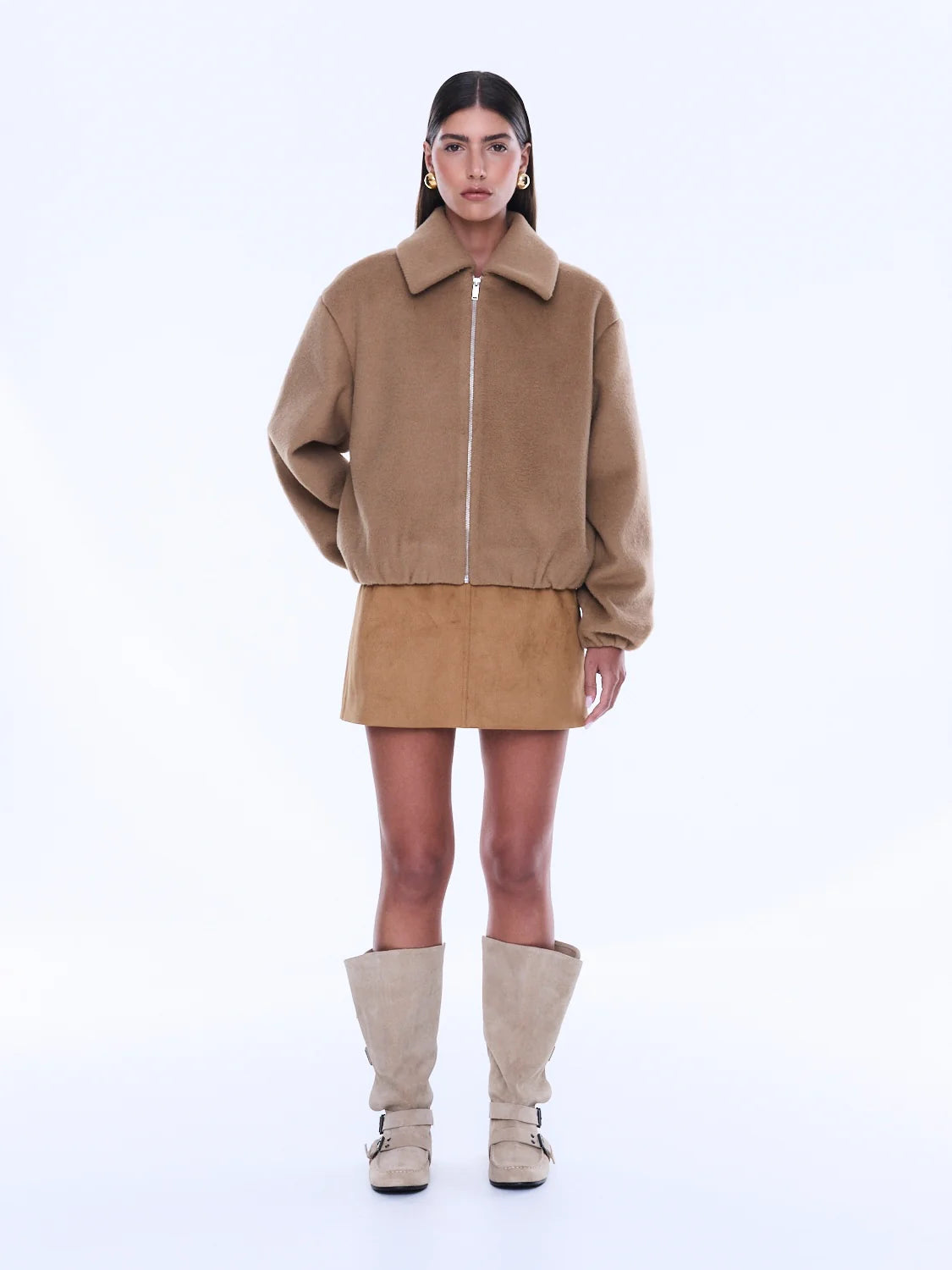 Maeve Wool Blend Bomber