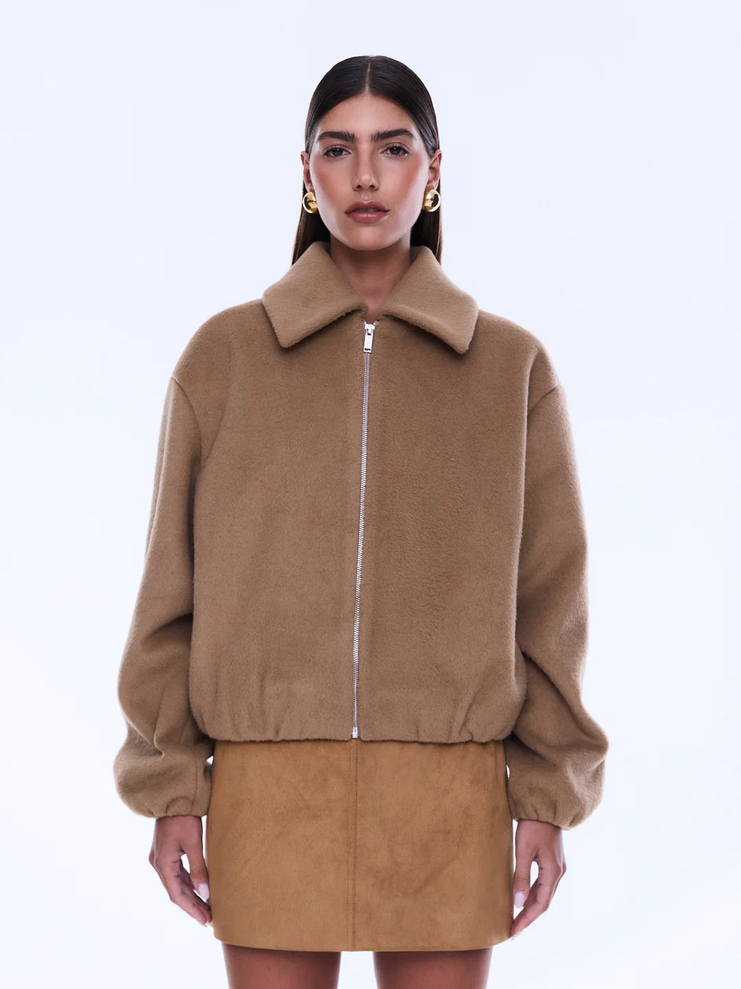 Maeve Wool Blend Bomber