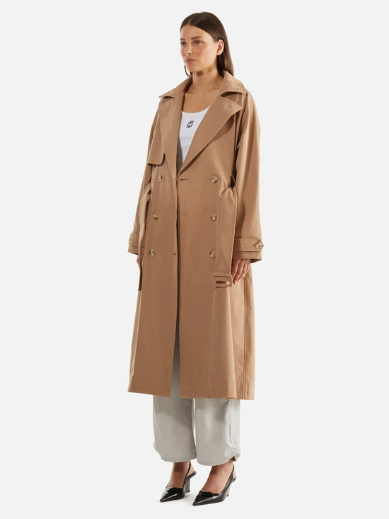 Carrie Trench Coat | Camel