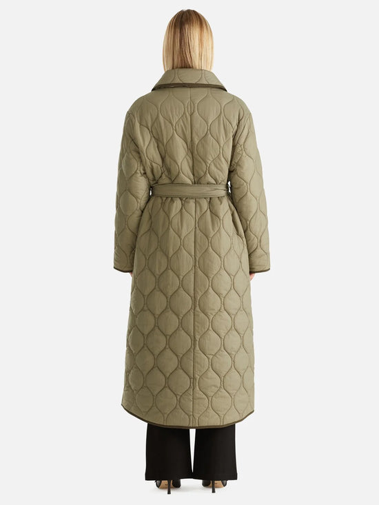 Louise Quilted Puffer Jacket | Hunter Green