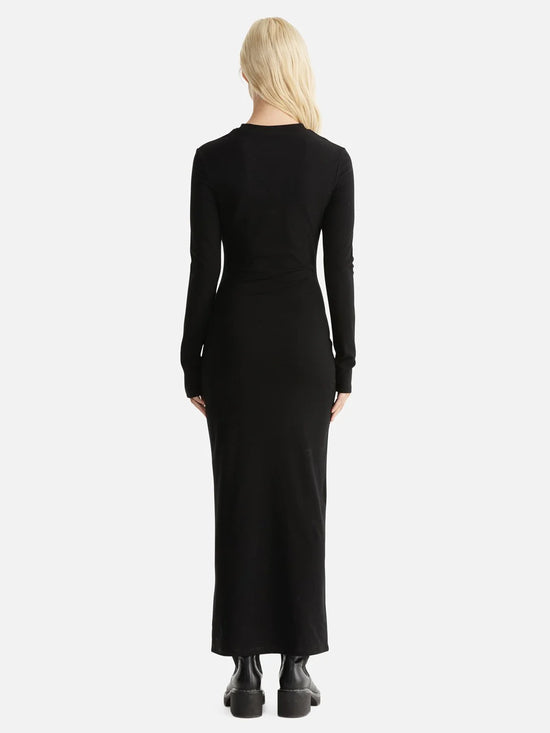Remi Ribbed Dress | Black