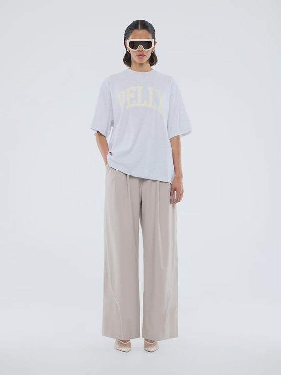 Pelly Collegiate Tee | White Marle