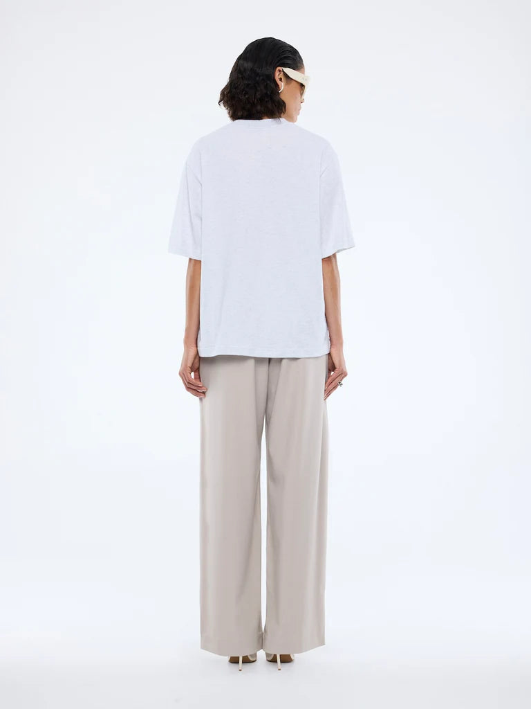 Pelly Collegiate Tee | White Marle