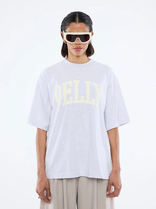 Pelly Collegiate Tee | White Marle