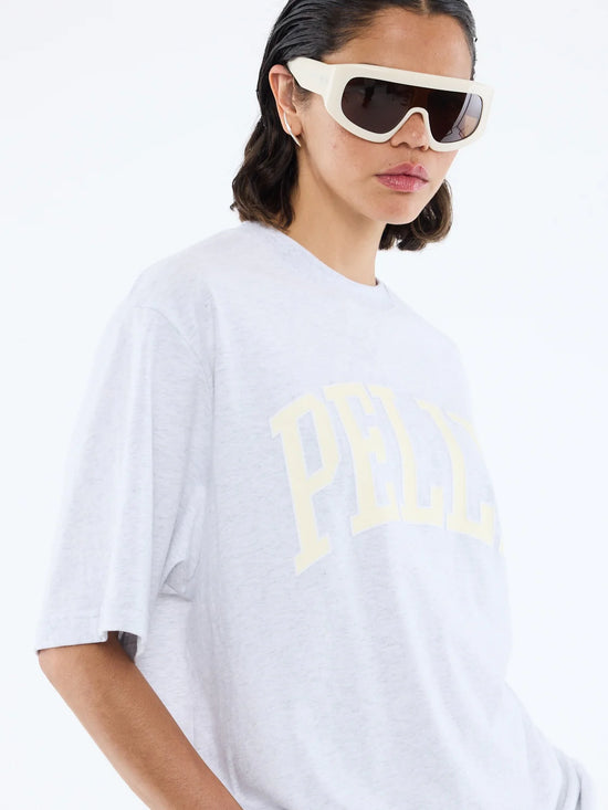 Pelly Collegiate Tee | White Marle