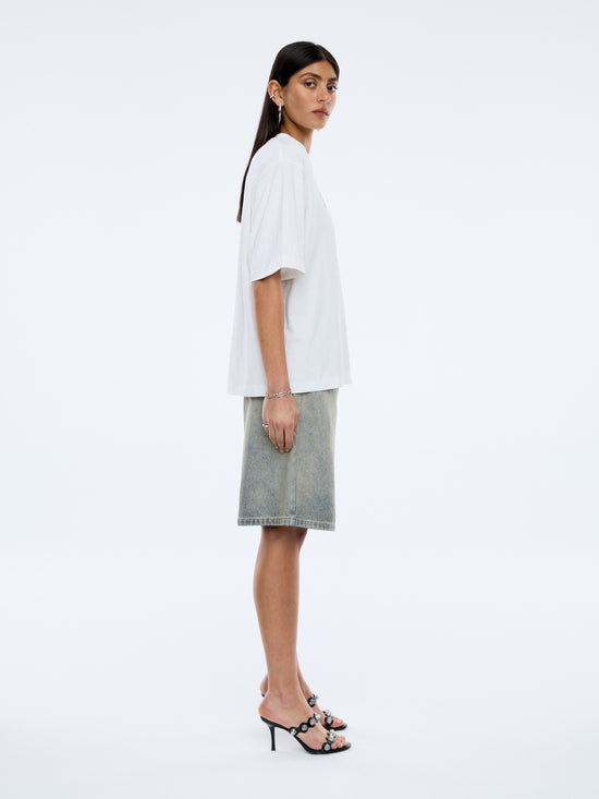 Peaches Tee | Vintage White