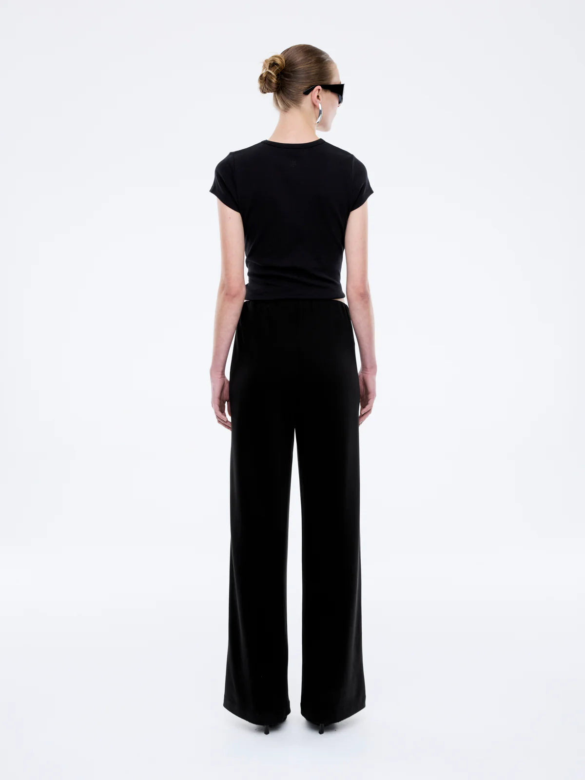 Alessa Relaxed Soft Jersey Pant | Black