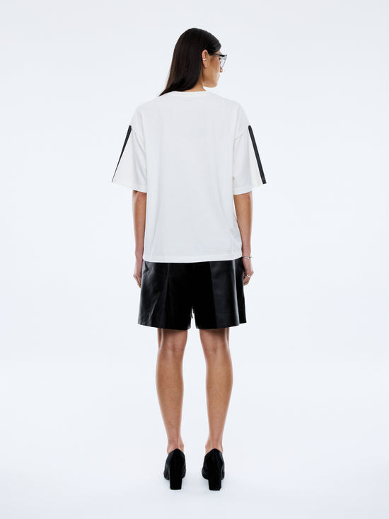 Racing Pelly Swoop Tee | Vintage White
