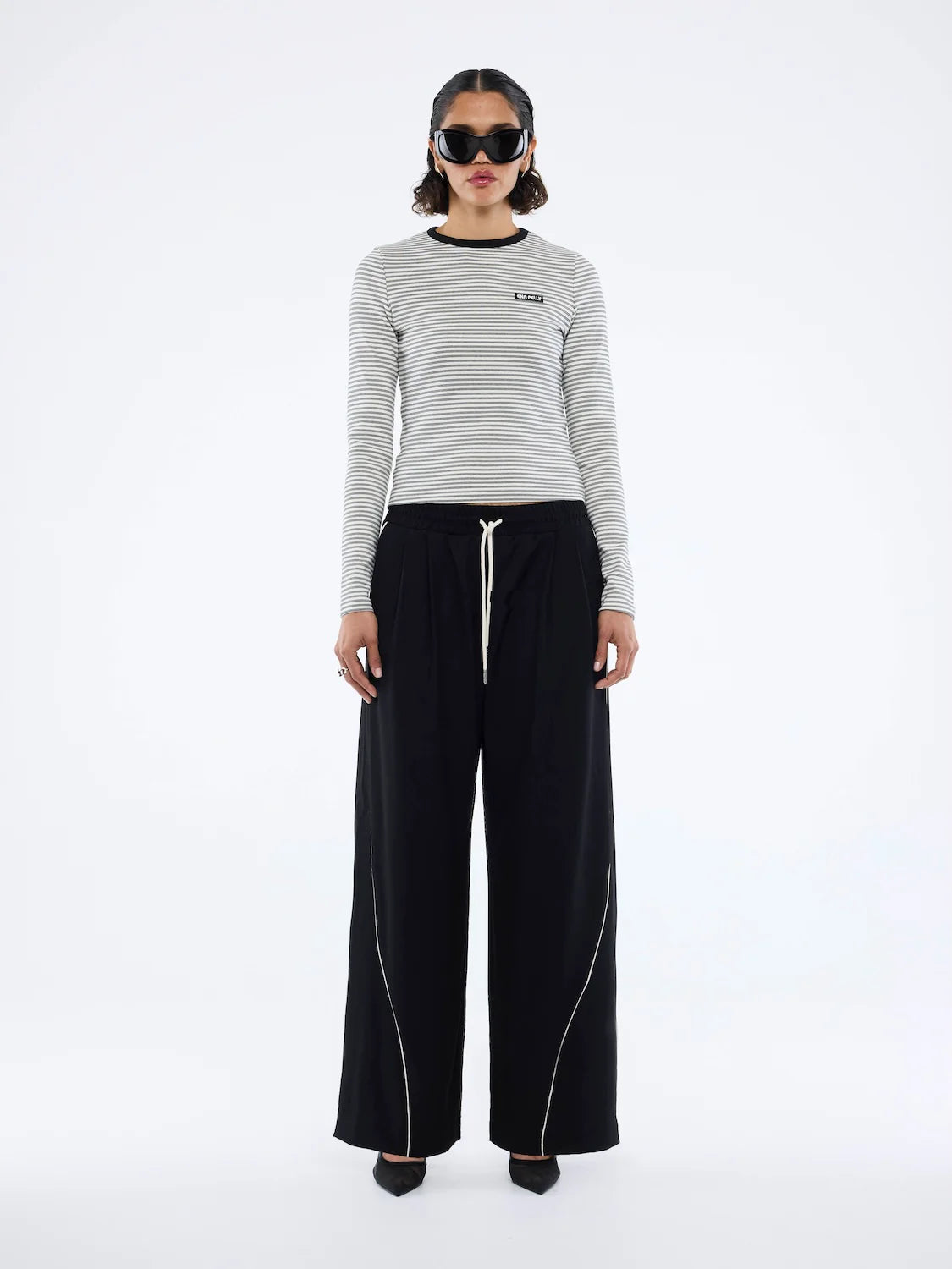 Bowie Wide Leg Pant | Black