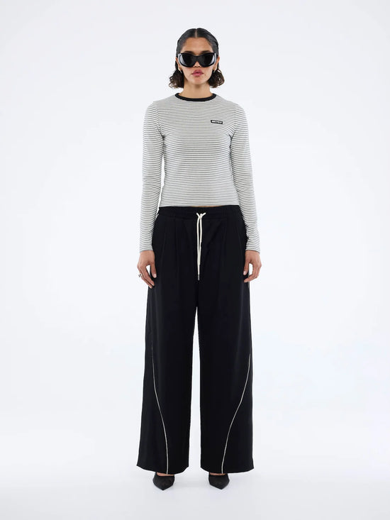 Bowie Wide Leg Pant | Black