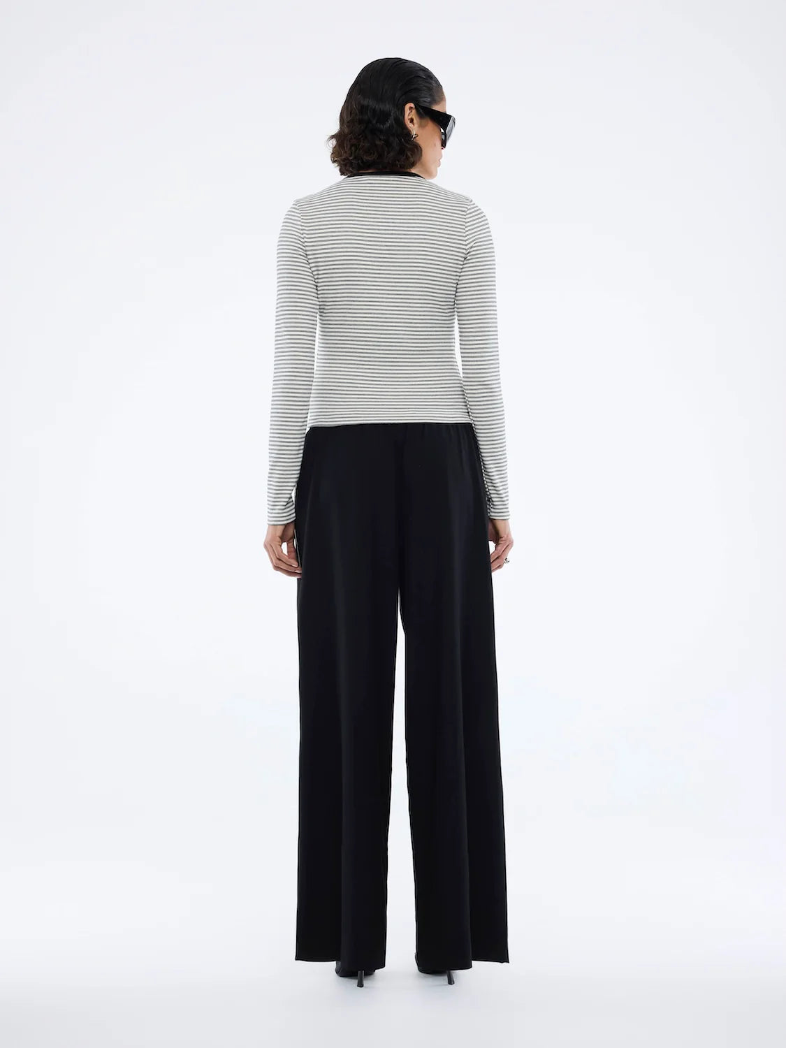 Bowie Wide Leg Pant | Black