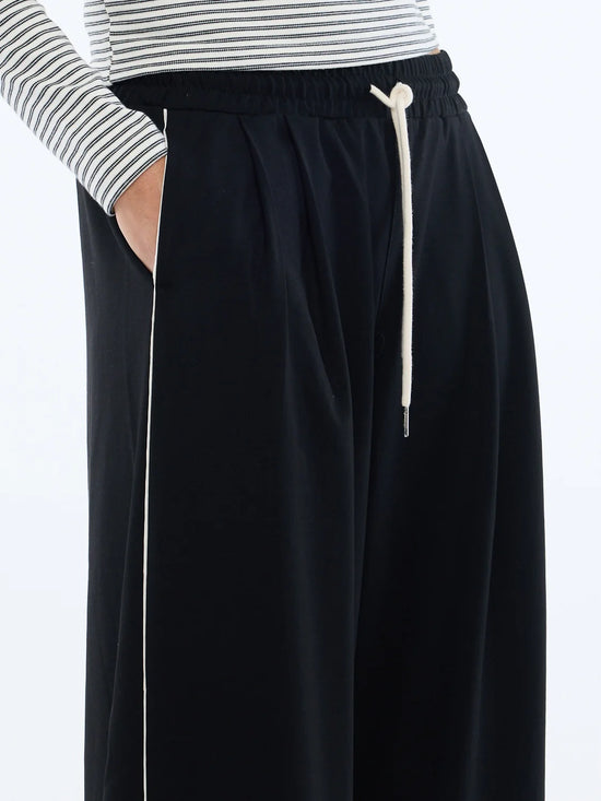 Bowie Wide Leg Pant | Black