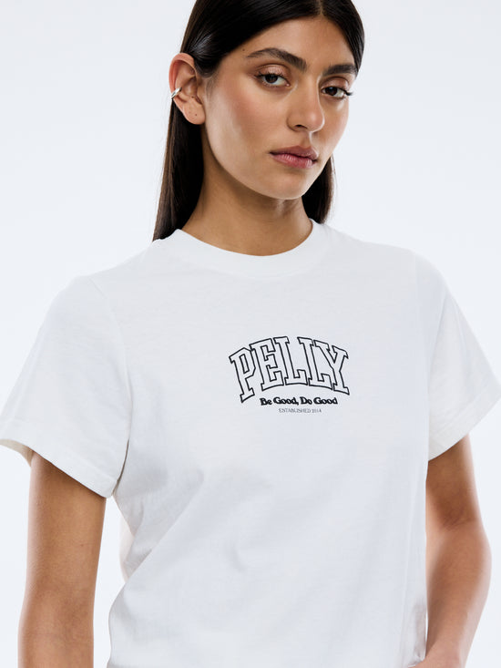 Pelly Do Good Baby Tee | Vintage White