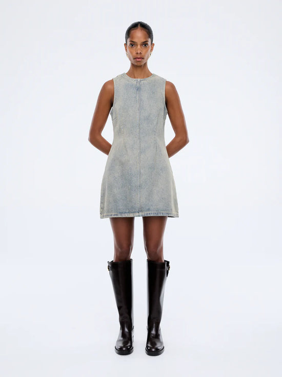 Gracie Denim Dress | Peach Wash
